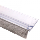 Selbstklebende Türbodendichtung PDS-3-B ZK transparent mit Bürstendichtung, für Spalten bis 20 mm, 100 cm Länge 