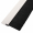 Streifenbürste 8033 - gerade - mit Alu-Profil weiß lackiert, Besatz PA6 schwarz glatt, auf Maß 50 mm Faserhöhe der Bürste
