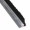 Streifenbürste 7032 - 90 Winkel - mit Alu-Profil blank und 10 mm Bürstenhöhe, Besatz PA6 schwarz glatt, auf Maß 15 mm Faserhöhe der Bürste