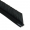 Flexible Winkel-Streifenbürste 90 "Mink-Flex" FBL3003 mit Gummi-Körper, je Meter, Bürstendichtung, Türbürste 50 mm Bürstenhöhe