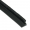 Flexible Winkel-Streifenbürste 90 "Mink-Flex" FBL3003 mit Gummi-Körper, je Meter, Bürstendichtung, Türbürste 10 mm Bürstenhöhe