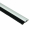 Streifenbürste STL2001 mit Alu-Profil eloxiert,Faserbesatz Polyamid (PA6)  schwarz, Bürstendichtung, Türbürste 15 mm Bürstenhöhe, Länge 100 cm