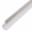 Streifenbürste STL12121 zum Aufstecken für 12 mm Glasstärke, PVC-Profil glasklar mit PP Bürsten grau 10 mm Bürstenhöhe, Länge 2600 mm