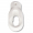 Markisenöse Kurbelöse ovale Öse aus Kunststoff Bohrung 8 mm 6-Kant, Schraube, weiß