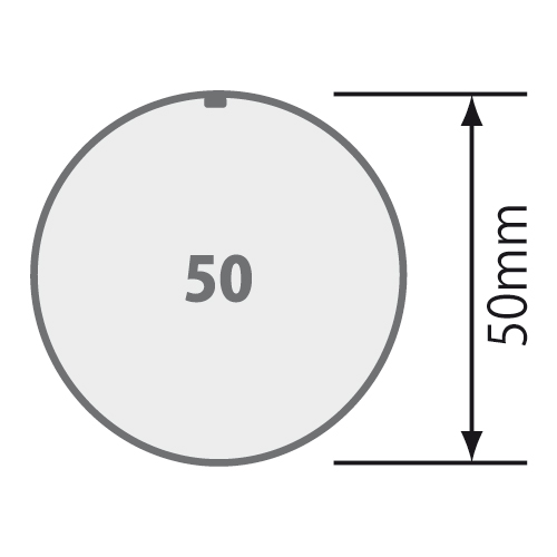 Maße Rundwelle 50 x 1,5 mm