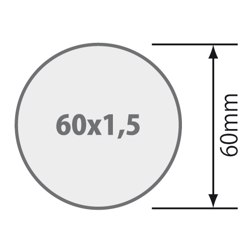 Passend für Rundrohr 60x1,5  60 mm