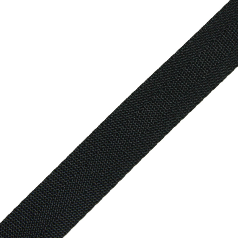 Stahl Gurtband PE 144/25 aus Polyester, Breite 25 mm, Meterware, Farbe  spinnschwarz | Gurtband | Rolladen- und Sonnenschutzprodukte | enobi GmbH