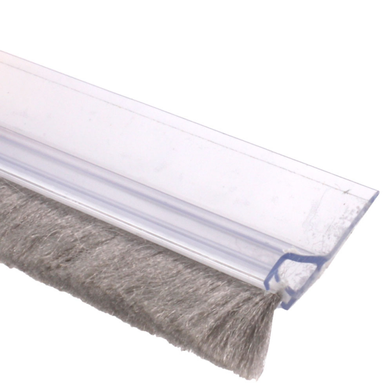 Ellen Selbstklebende Türbodendichtung PDS-3-B ZK transparent mit  Bürstendichtung, für Spalten bis 20 mm, 100 cm Länge, Rolladen- und  Sonnenschutzprodukte