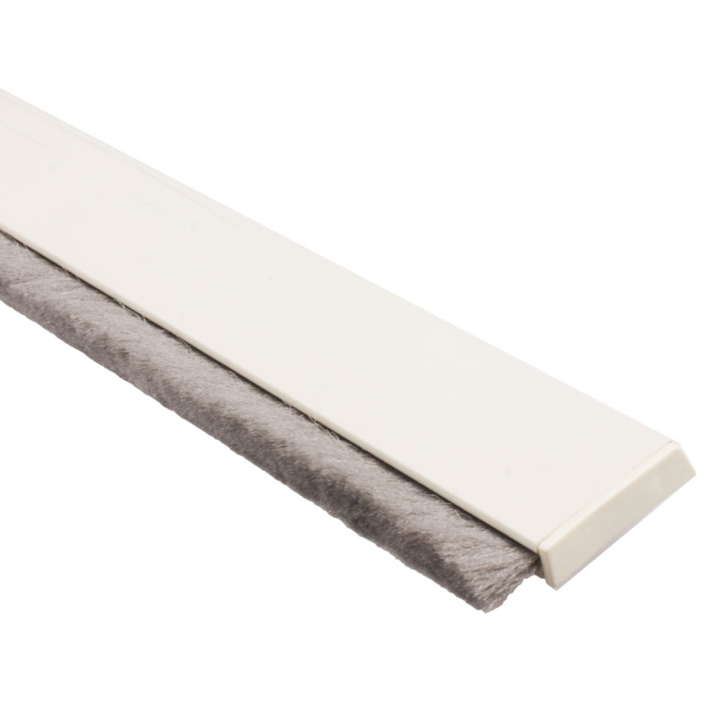 Ellen Selbstklebende Türbodendichtung PDS-B ZK mit Bürstendichtung, Farbe  weiß, für Spalten bis 10 mm, 100 cm Länge, Rolladen- und  Sonnenschutzprodukte