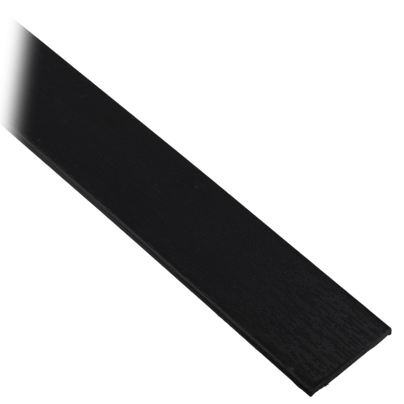 enobi Flachleiste Dekor 30 x 2,5 mm aus Kunststoff mit selbstklebendem  Schaumklebeband, braun Dekor (RAL 8022), Länge 200 cm, Fensterleiste, Rolladen- und Sonnenschutzprodukte