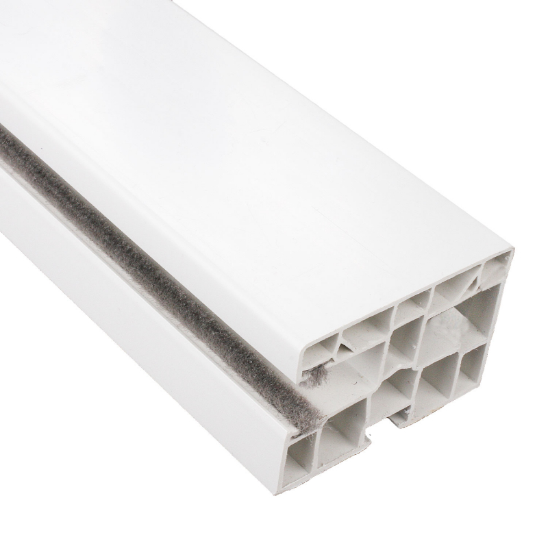 enobi Rollladen-Führungßchiene PP 60/17 aus Kunststoff, 60 x 40 mm, mit  Bürstendichtung, weiß | Rolladen- und Sonnenschutzprodukte | enobi GmbH