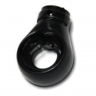 Kugelöse Markisenöse, runde Öse aus Kunststoff, Bohrung  12 mm rund, schwarz