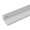 Rollladendichtung EAP mit Silikonlippe, Aluminium, grau Fixlänge 200 cm (selbstklebend)