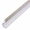 Streifenbürste STL12081 zum Aufstecken für 8 mm Glasstärke, PVC-Profil glasklar mit PP Bürsten grau, 260 cm Länge 15 mm Bürstenhöhe, Länge 2600 mm