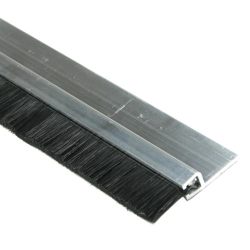 enobi Streifenbürste Typ SV5 15mm mit Alu-Profil, 100cm Länge, Bürstendichtung, Türbürste