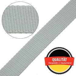 Stahl Gurtband E 410/85 aus Polypropylen (PP), Breite 25 mm, Meterware, Farbe grau