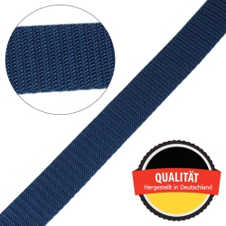 Stahl Gurtband E 410/85 aus Polypropylen (PP), Breite 25 mm, Meterware, Farbe dunkelblau