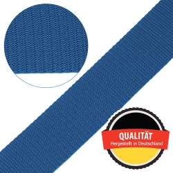 Stahl Gurtband E 410/85 aus Polypropylen (PP), Breite 40 mm, Meterware, Farbe hellblau