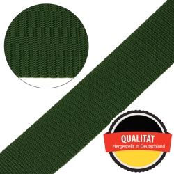 Stahl Gurtband E 410/85 aus Polypropylen (PP), Breite 40 mm, Meterware, Farbe oliv