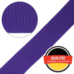 Stahl Gurtband E 410/85 aus Polypropylen (PP), Breite 50 mm, Meterware, Farbe lila