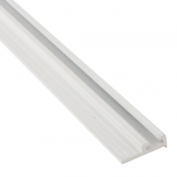 enobi Halteprofil aus Aluminium für Bürstendichtung mit 4,8 mm Fußbreite, weiß | Befestigungsprofil 90, Dichtungsprofil