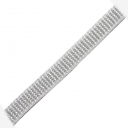 Stahl Rollladengurt 10 mm Breite (21/10), 50 Meter Rolle, silber
