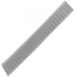 Stahl Rollladengurt 16 mm Breite (21/16), 50 Meter Rolle, grau
