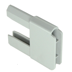 enobi Gleiter 35 x 14 mm für PVC-Anschlagprofil, grau (Endkappen, Plastik)