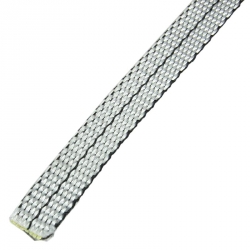 Stahl Zugband für Wintergartenmarkise (WGB / WGM) Z311, 10 mm x 0,9 mm, silber mit Kennlinie