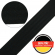 Stahl Sicherheitsgurtband 558 T/40 aus Polyester, Breite 40 mm, Meterware, Farbe schwarz