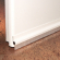 enobi Premium Türbodendichtung aus Aluminium, selbstklebend, Farbe weiß/weiß, für Spalten bis 20 mm, 100 cm Länge 