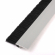 enobi Streifenbürste 8033 - gerade - mit Alu-Profil eloxiert (silber) und 20 mm Bürstenhöhe, Besatz PA6 schwarz glatt, auf Maß