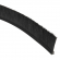 enobi Streifenbürste 8033 - gerade - mit Alu-Profil eloxiert (silber) und 25 mm Bürstenhöhe, Besatz PA6 schwarz glatt, auf Maß