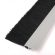 enobi Streifenbürste 8033 - gerade - mit Alu-Profil eloxiert (silber) und 50 mm Bürstenhöhe, Besatz PA6 schwarz glatt, auf Maß