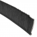 enobi Streifenbürste 8033 - gerade - mit Alu-Profil eloxiert (silber) und 60 mm Bürstenhöhe, Besatz PA6 schwarz glatt, auf Maß