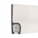 enobi Streifenbürste 8033 - gerade - mit Alu-Profil weiß lackiert und 10 mm Bürstenhöhe, Besatz PA6 schwarz glatt, auf Maß