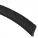 enobi Streifenbürste 8033 - gerade - mit Alu-Profil weiß lackiert und 20 mm Bürstenhöhe, Besatz PA6 schwarz glatt, auf Maß