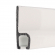 enobi Streifenbürste 8033 - gerade - mit Alu-Profil weiß lackiert und 60 mm Bürstenhöhe, Besatz PA6 schwarz glatt, auf Maß