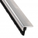enobi Streifenbürste 7032 - 90 Winkel - mit Alu-Profil blank und 10 mm Bürstenhöhe, Besatz PA6 schwarz glatt, auf Maß