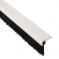 enobi Streifenbürste 7032 - 90 Winkel - mit Alu-Profil weiß lackiert und 25 mm Bürstenhöhe, Besatz PA6 schwarz glatt, auf Maß